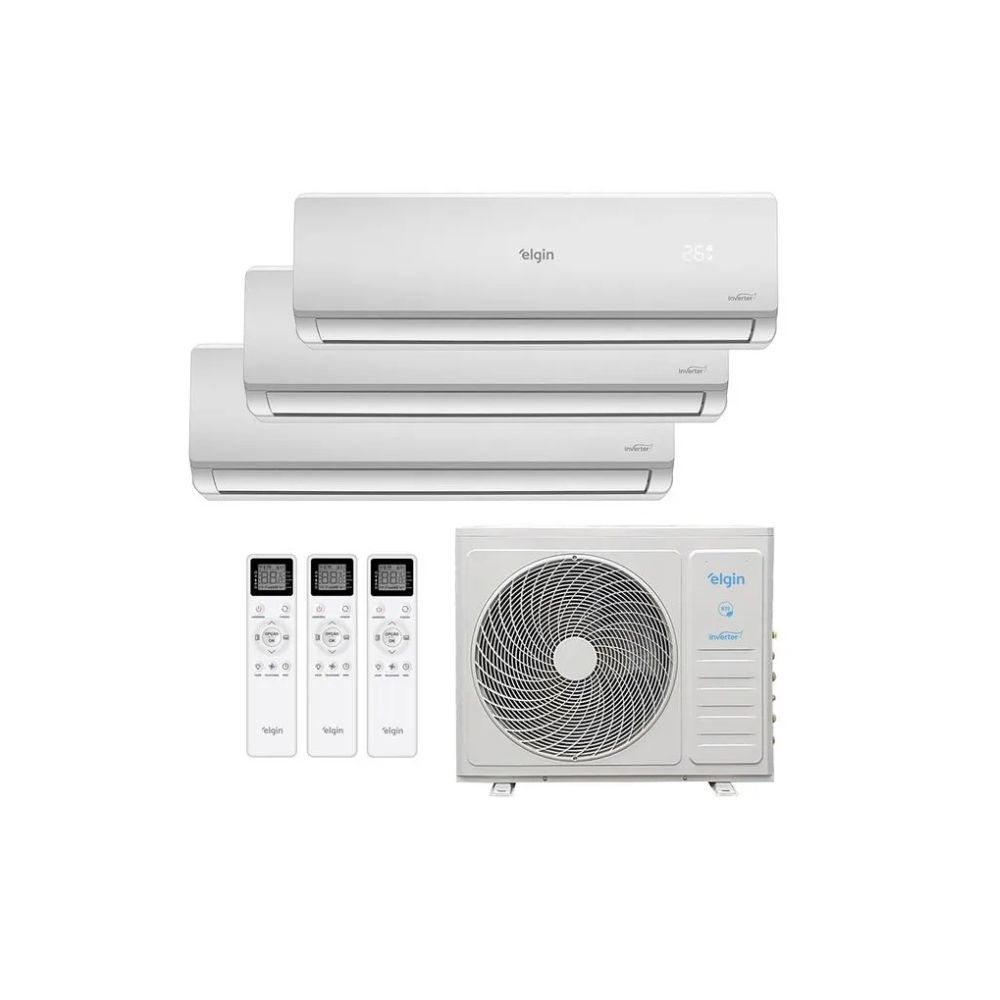 Ar Condicionado Multisplit Tri 36000 Btu(3x12000) Quente/frio Inverter Elgin 220v 4